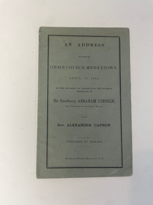 An Address Delivered at Lexington