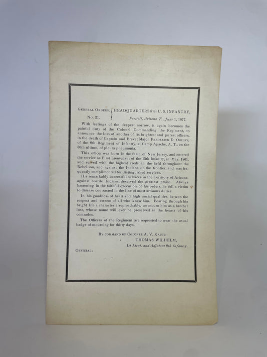 General Orders, No.21